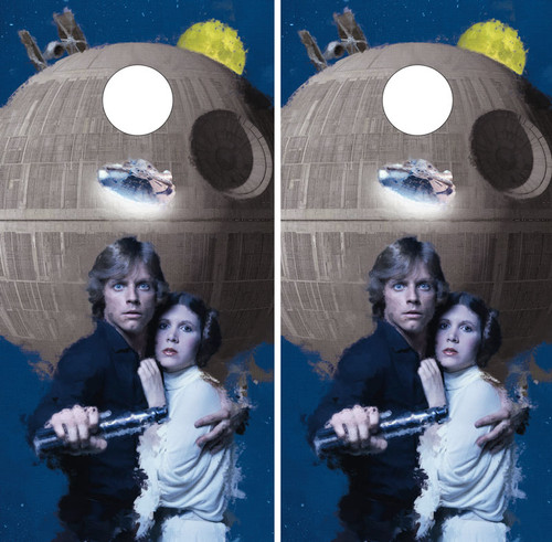 Luke and Leia Cornhole Wraps, Decals, Stickers, Vinyl