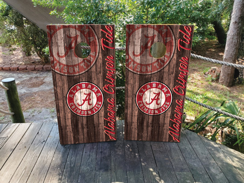 Alabama Crimson Tide Cornhole Wraps