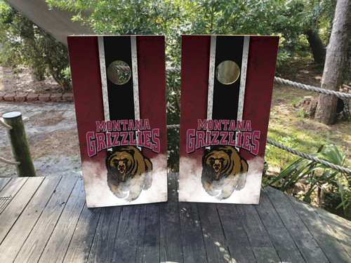 Montana Grizzlies Cornhole Wraps / Stickers / Decals / Vinyl