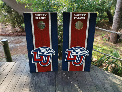 Liberty Flames  Cornhole Wraps / Stickers / Decals / Vinyl