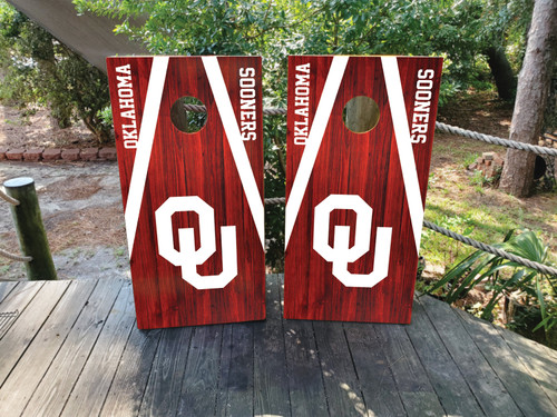 Oklahoma Sooners, OU, OK Cornhole Wraps / Stickers / Decals / Vinyl