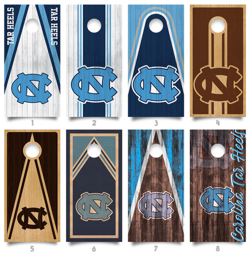 North Carolina Tar Heels Cornhole Wraps / Stickers / Decals / Vinyl