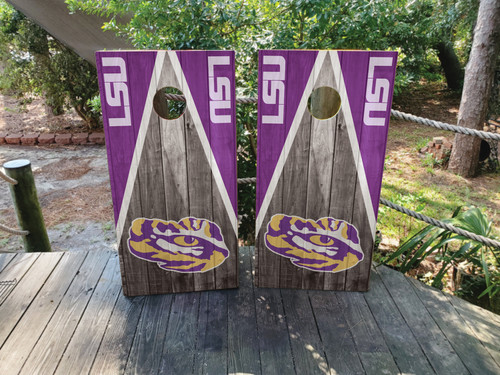 LSU Tigers Cornhole Wraps / Stickers / Decals / Vinyl