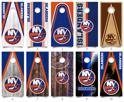 Islanders cornhole wrap options