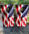 Waving American Flag Cornhole Wraps, Skins, Vinyl, Decals