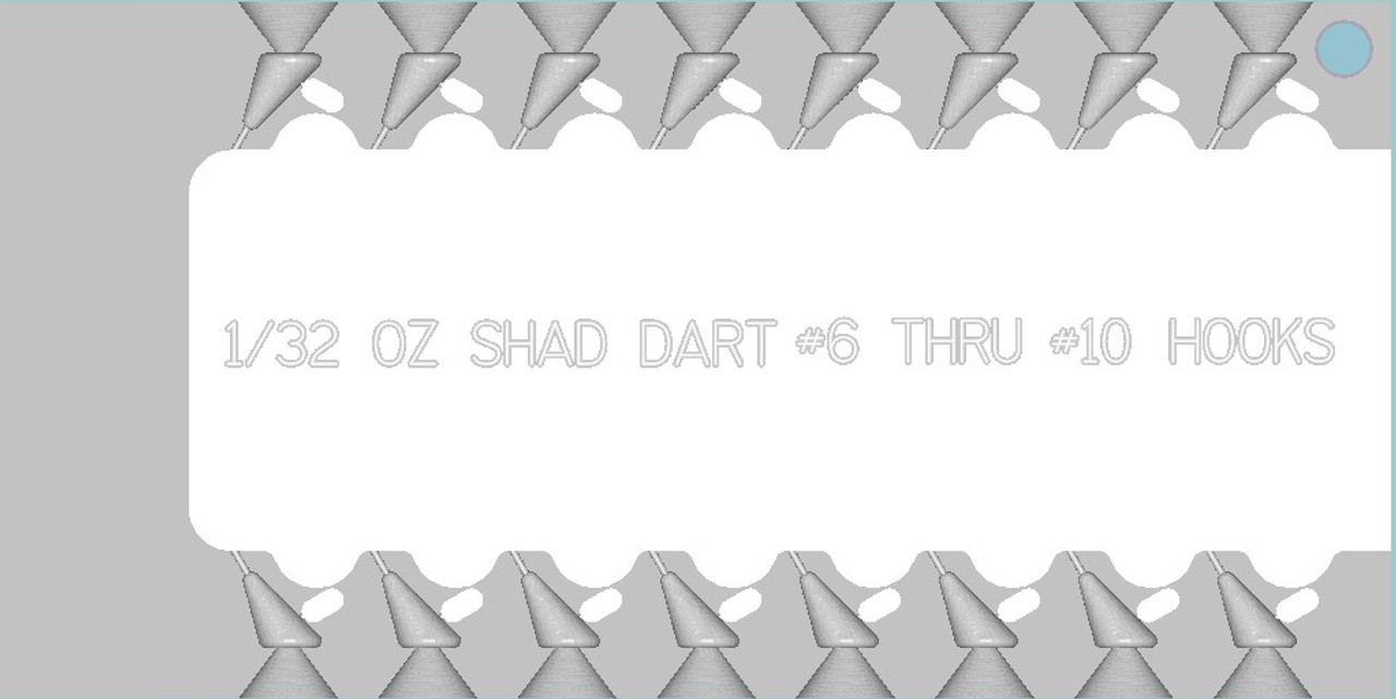Shad Dart Jig - Sz: 1/32, 1/16, 1/8, 1/4, 3/8, 1/2, 3/4 - Hk: 570 or 575 -  Collar: None