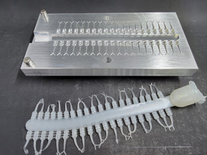 Soft Plastics Bait Plastisol Mold 2.5in Finesse Drop Shop Worm Lure  Bugmolds USA