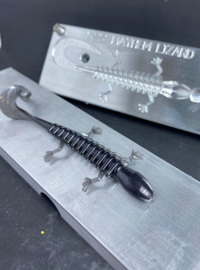 6 Inch Lizard Aluminium Bait Mold 4 Cavity