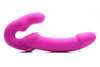 Super Charged Vibrating Strapless Strap On Dildo pink