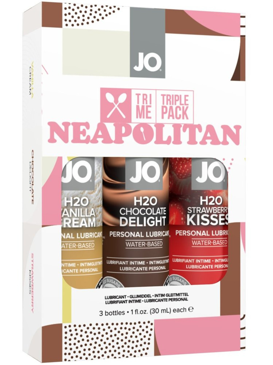 Neapolitan Ice Cream Triple Pack Lubricant Gift Set