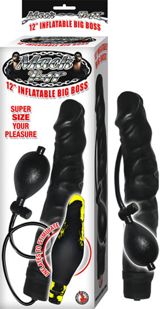 Mack Tuff Big Boss Inflatable Black Dildo pic