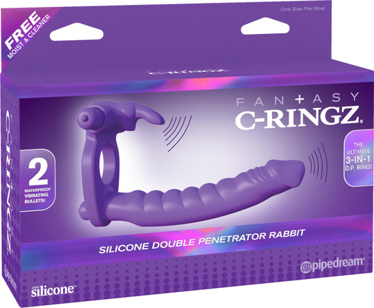 Fantasy C-ringz Double Penetrator Rabbit