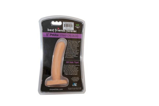 Bff Petite Strap On Flesh 5in package