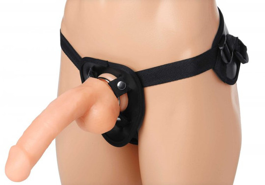 Strap U Siren Universal Strap On Harness With Rear Support with dildo