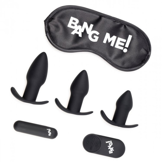 Backdoor Adventure 3pc Butt Plug Bullet & Blindfold Kit 3