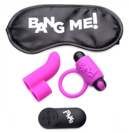 Couples Love Ring Finger Vibe Bullet & Blindfold Kit | SpicyGear.com