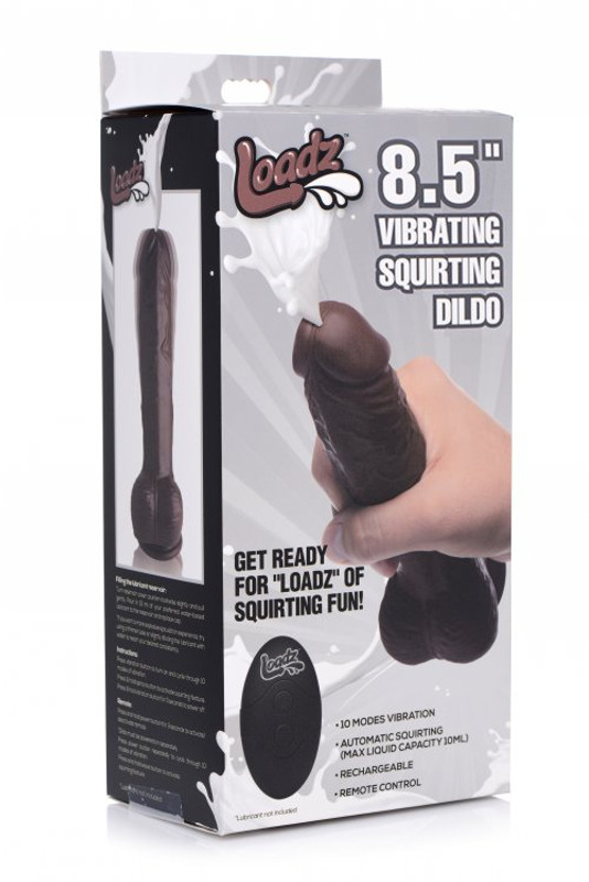 Loadz 8.5in Vibrating Squirting Dildo