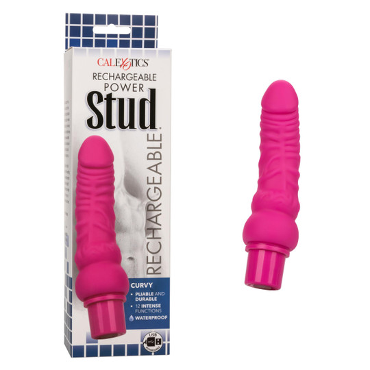 Rechargeable Power Stud Curvy Vibrator