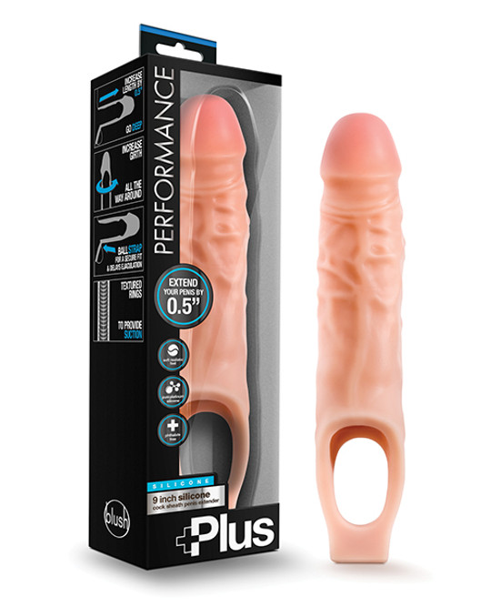 Performance Plus Silicone Cock Sheath Penis Extender Vanilla