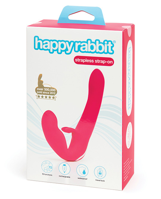 Happy Rabbit Rechargeable Vibrating Strapless Strap On box