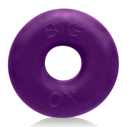 Big Ox Cockring Silicone/tpr Blend Eggplant Ice