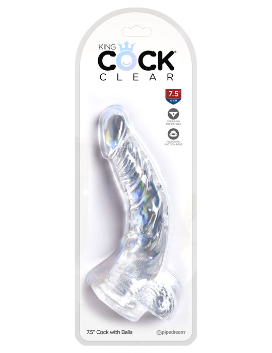 King Cock Clear In Cock W/ Balls