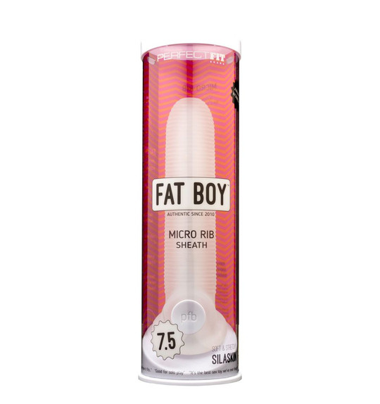 Perfect Fit Fat Boy Micro Ribbed Sheath Clear