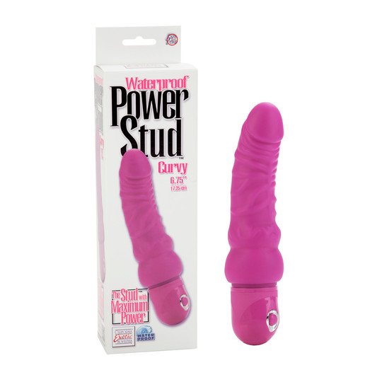 Waterproof Power Stud Curvy Dong Vibrator 2