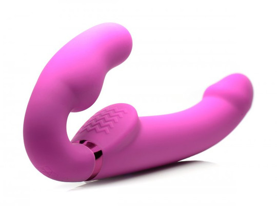 Strap U 10x Evoke Ergo-fit Inflatable & Vibrating Strapless Strap-on | SpicyGear.com