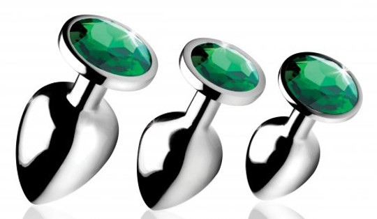 Booty Sparks Emerald Anal Gem Butt Plug | SpicyGear.com