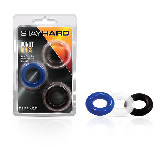 Stay Hard Donut Rings 3 Pack