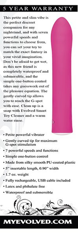 Rechargeable G Spot 5  Pink "