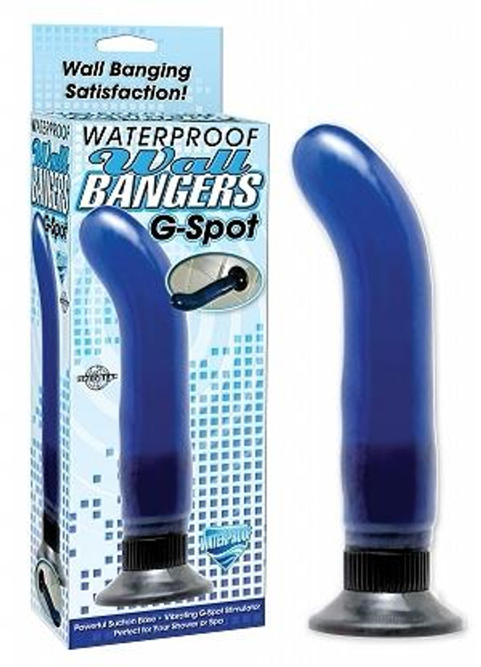 Waterproof G Spot Wall Banger - Blue