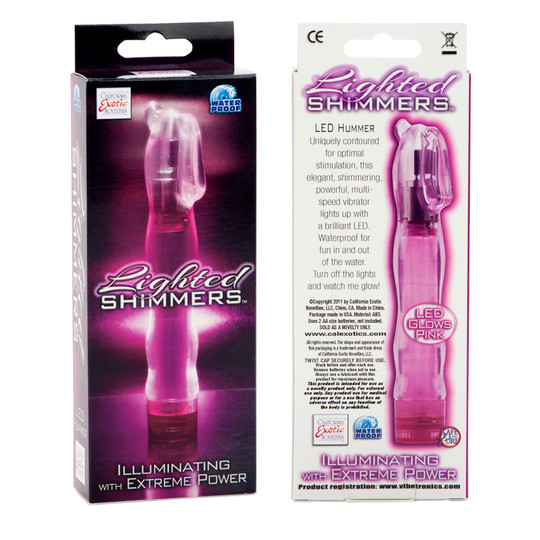 Lighted Shimmers Led Hummer Vibrator