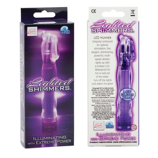 Lighted Shimmers Led Hummer Vibrator