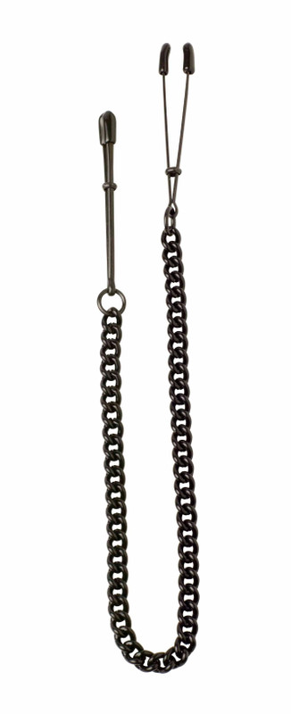 Black Tweezer Clamp W/link Chain- SpicyGear.com