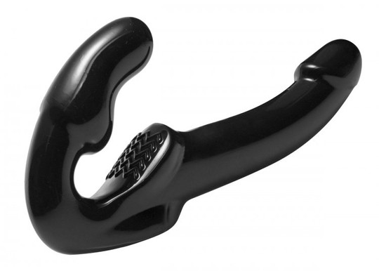 Strap U Revolver Strapless Strap On Black Dildo 2 | SpicyGear.com