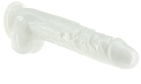 Addiction Pearl 7.5 inch Dildo with Bullet (Pearl White)