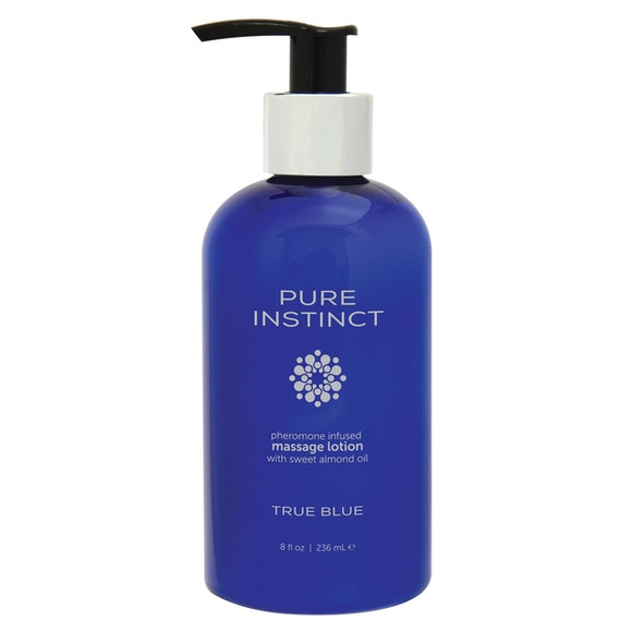 Pure Instinct Pheromone Massage Lotion True Blue 8 Oz