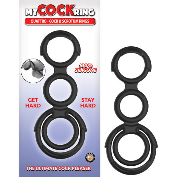 My Cockring Quattro Cock & Scrotum Rings
