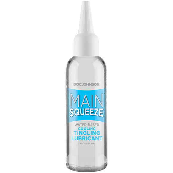 Main Squeeze Cooling Tingling Water Based Lubricant 3.4 Oz