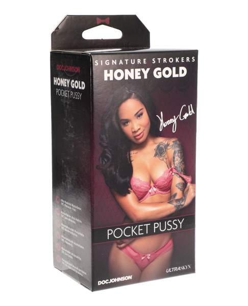 Signature Strokers Honey Gold Ultraskyn Pocket Pussy Caramel