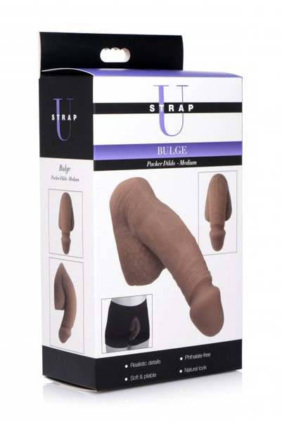 Strap U Bulge Soft Packer Dildo Medium