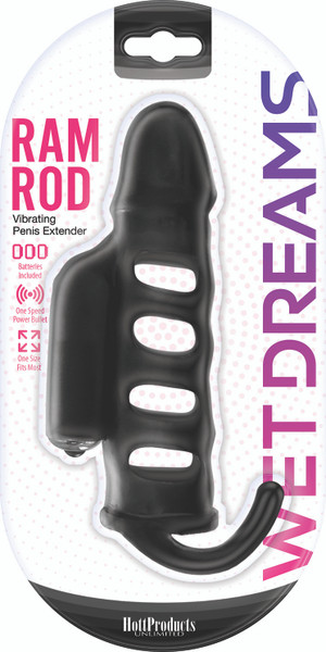 Wet Dreams Ram Rod Penis Extension Sleeve W/ Power Bullet