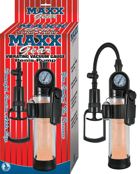 Maxx Gear Vibrating Vacuum Gauge Penis Pump