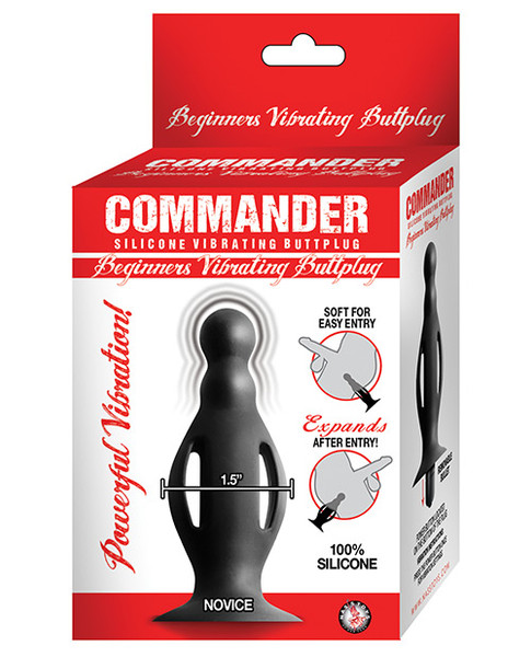 Commander Beginners Vibrating Butt Plug Small