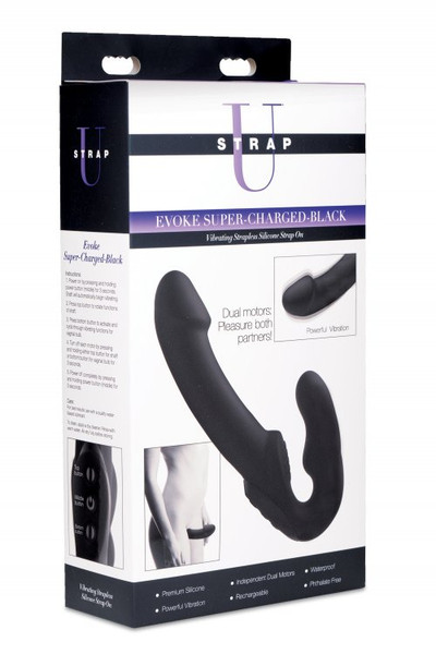 Super Charged Vibrating Strapless Strap On Dildo box