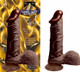 Lifelike Black King Dildo