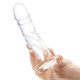 Glas 7 inch Curved Realistic Glass Dildo W Veins | SpicyGear.com