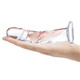 Glas 7 inch Curved Realistic Glass Dildo W Veins 3